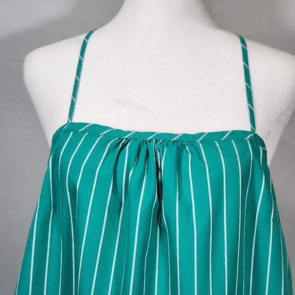 a new day Green Pleated Tie Front Sundress Resortwear,vacation,travel - Picture 3 of 10